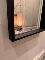 Spiegel met zwarte omkadering, Huis en Inrichting, Ophalen, Minder dan 50 cm, 100 tot 150 cm, Zo goed als nieuw