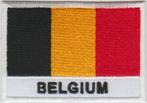 België vlag stoffen opstrijk patch embleem #2, Verzenden, Nieuw