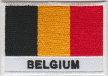 België vlag stoffen opstrijk patch embleem #2 beschikbaar voor biedingen