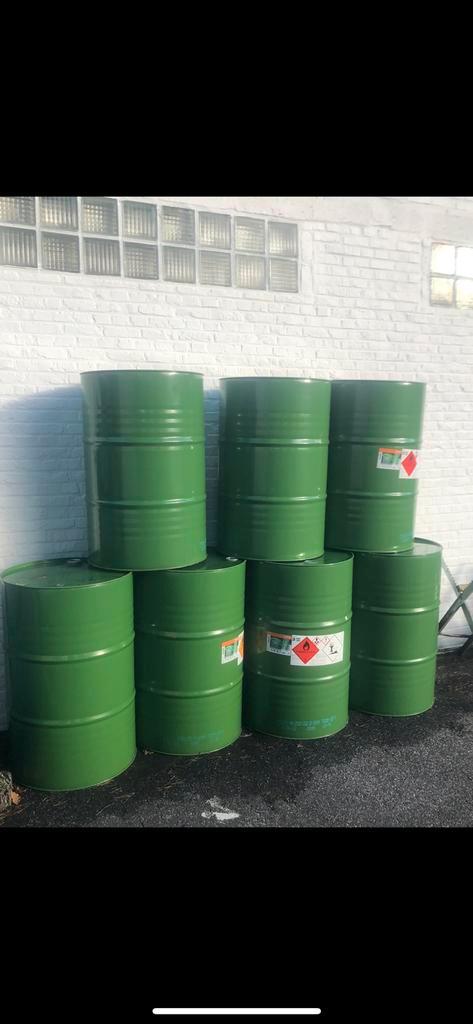 Groene metalen vaten – 200L – zeer proper, Bricolage & Construction, Bricolage & Rénovation Autre, Enlèvement