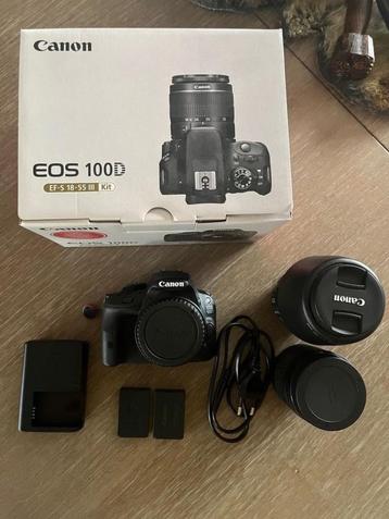 Canon EOS 100D + Canon lens disponible aux enchères