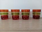 4 bougeoirs verres colorés = 5 €, Ophalen, Overige materialen, Zo goed als nieuw, Kaars