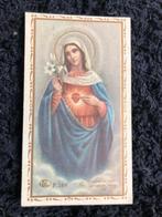 Carte de prière dévotionnelle Sacré-Cœur Bienheureuse Vierge, Comme neuf, Carte ou Gravure, Enlèvement ou Envoi, Christianisme | Catholique