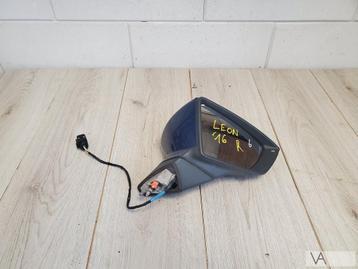 Seat Leon 5f 2012 - 2020 spiegel rechts blauw krasje €50 beschikbaar voor biedingen