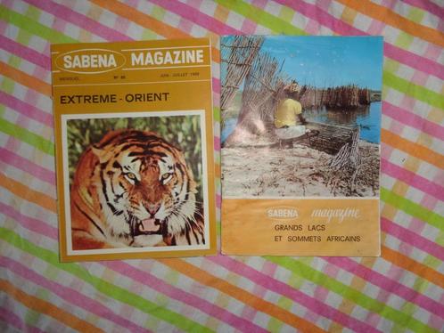 2 magazine SABENA n61 1966 et N86 1969, Verzamelen, Sabenasouvenirs, Gebruikt, Ophalen of Verzenden