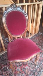 stoelen louis xv bordeaux, Huis en Inrichting, Stoelen, Ophalen, Overige kleuren, Zo goed als nieuw, Vijf, Zes of meer stoelen