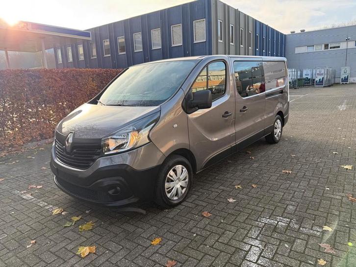 RENAULT TRAFIC 1.6 TDCI CABINE DOUBLE 2019 130000KM AC EURO6, Autos, Camionnettes & Utilitaires, Particulier, ABS, Airbags, Air conditionné