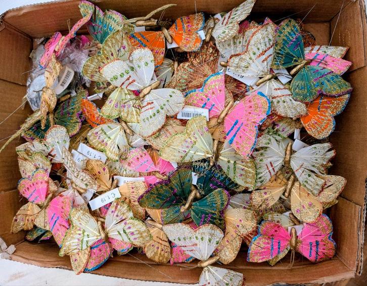 Knutselmateriaal: vlinders  paddestoelen en fruit, Hobby & Loisirs créatifs, Bricolage, Neuf, Bricolage, Enlèvement ou Envoi