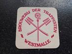 Bierviltje Brouwerij der Trappisten abdijbier Westmalle, Verzamelen, Ophalen of Verzenden, Zo goed als nieuw, Viltje(s)