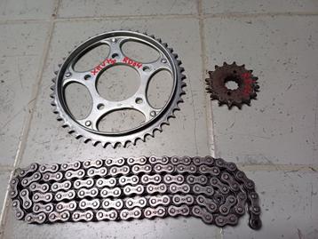 honda africa twin 750 rd04 kettingset 16-46 tanden, Motoren, Ophalen of Verzenden, Gebruikt