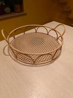Bamboe mandje, Huis en Inrichting, Ophalen, Zo goed als nieuw, Rond, Metaal