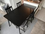 Houten tafel met stoelen, Huis en Inrichting, Complete eetkamers, Ophalen, Zo goed als nieuw