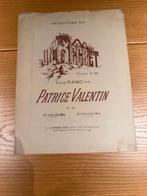Patrice Valentin — Un Regret (Pensée intime), opus 36, Musique & Instruments, Partitions, Enlèvement ou Envoi, Artiste ou Compositeur
