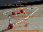 501. Juweelset : ketting en oorbellen , NIEUW , verzending i, Handtassen en Accessoires, Kettingen, Overige materialen, Met strass