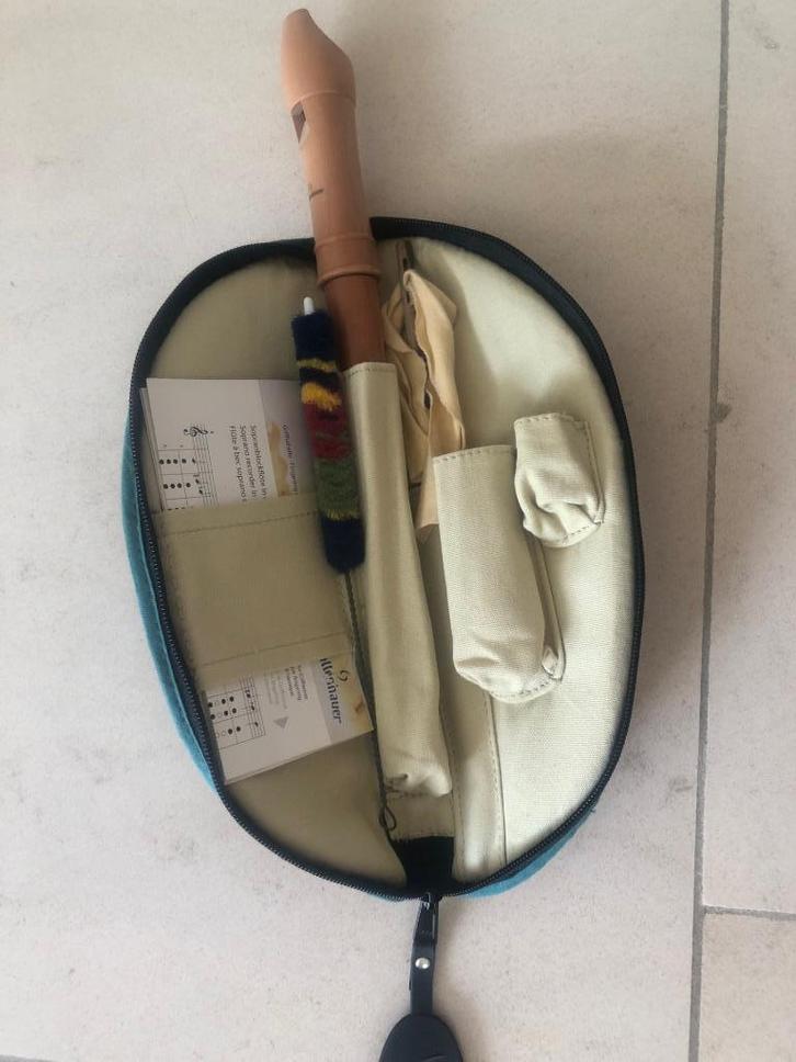 Flûte à bec en bois Mollenhauer, Muziek en Instrumenten, Blaasinstrumenten | Blokfluiten, Zo goed als nieuw, Sopraan of Sopranino