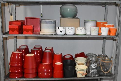 BLOEMPOTTEN, VAZEN & DECORATIE per lot of los, Huis en Inrichting, Woonaccessoires | Vazen, Nieuw, Overige kleuren, Minder dan 50 cm