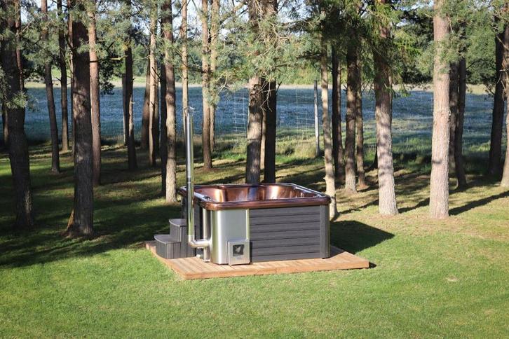 hottub promotie, Tuin en Terras, Bubbelbaden en Hottubs, Nieuw, Vast, Afdekzeil, Filter, Pomp, Trap, Ophalen of Verzenden