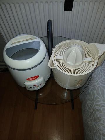 friteuse et presse fruit elect 0496811660, Electroménager, Enlèvement ou Envoi, Comme neuf, Électrique, Presse-agrume