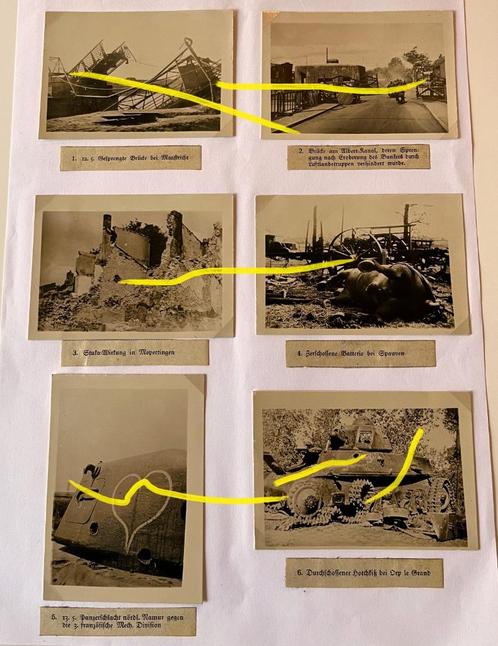Wehrmacht foto's Mopertingen WAVRE NIVELLES GENAPPE 1940, Verzamelen, Militaria | Tweede Wereldoorlog, Landmacht, Foto of Poster