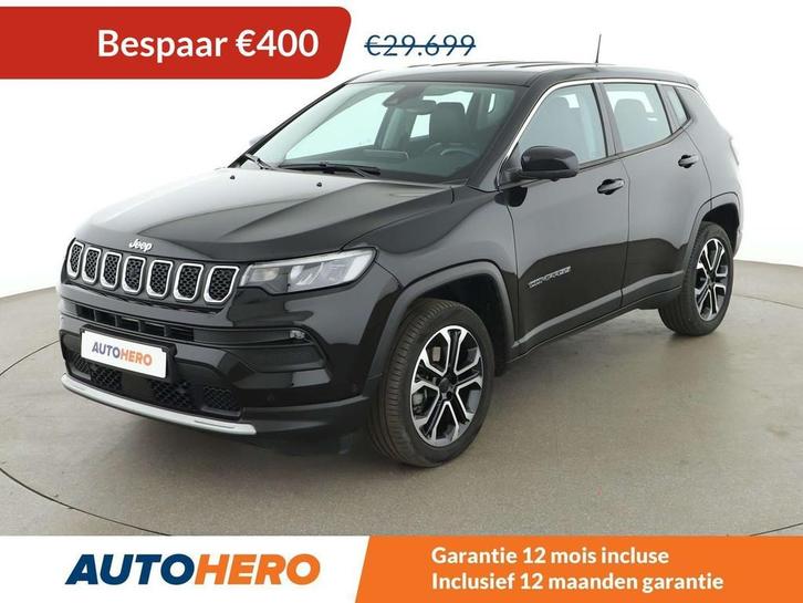 Jeep Compass 1.5 GSE T4 e-Hybrid High Altitude FWD, Auto's, Jeep, Te koop, Compass, 360° camera, ABS, Achteruitrijcamera, Adaptive Cruise Control