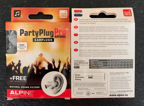 Alpine party plug pro earplugs nieuw, Audio, Tv en Foto, Hoofdtelefoons, Nieuw, Ophalen of Verzenden