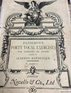 panserons quarante voix soprano et ténor Ancien carnet 1924, Enlèvement ou Envoi