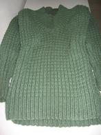 Gros pull artisanal, en laine acrylique, tricoté main de cou, Vert, Taille 36 (S), Enlèvement ou Envoi, Artisanat
