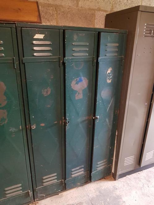 Vintage industriële kast, Huis en Inrichting, Kasten | Lockerkasten, Gebruikt, Ophalen