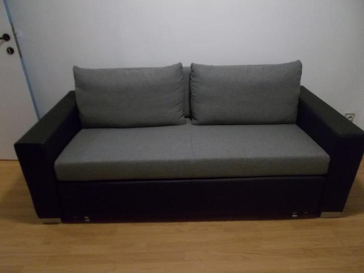 slaapbank, Huis en Inrichting, Slaapkamer | Slaapbanken, Zo goed als nieuw, 160 cm, 200 cm, Tweepersoons, Grijs, Ophalen