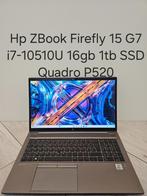 Hp zbook firefly 15 G7 i7-10510U 16gb 1tb SSD P520, Met videokaart, 15 inch, Refurbished, Ophalen of Verzenden