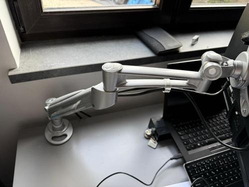 3D-schermsteunarm met gasveer, Computers en Software, Laptopstandaarden, Zo goed als nieuw, In hoogte verstelbaar, Ophalen of Verzenden
