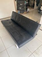 Zetel, slaapbank, Huis en Inrichting, Slaapkamer | Slaapbanken, Ophalen, Zwart, 190 cm of minder, Zo goed als nieuw