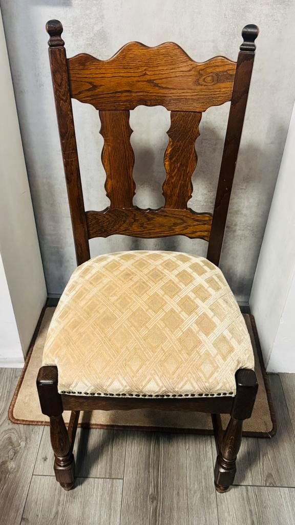 Uitschuifbare eettafel met 6 stoelen, Maison & Meubles, Tables | Tables à manger, Comme neuf, Ovale, Enlèvement