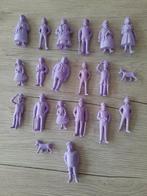 20 figurines violettes, Tintin, Esso Belvision, Bon état, Utilisé, Enlèvement ou Envoi