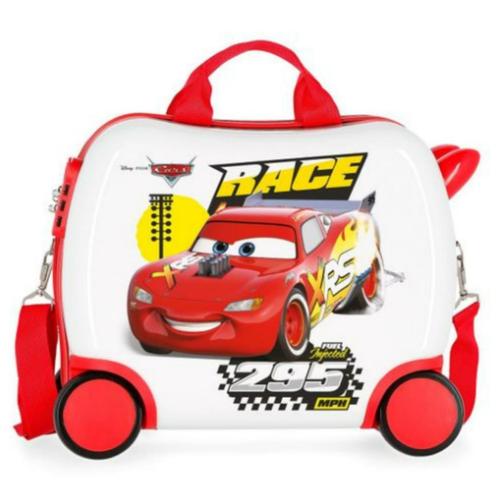 Disney Cars ABS Ride-On Kinderkoffer - Gratis Verzending, Handtassen en Accessoires, Koffers, Nieuw, Hard kunststof, Minder dan 50 cm