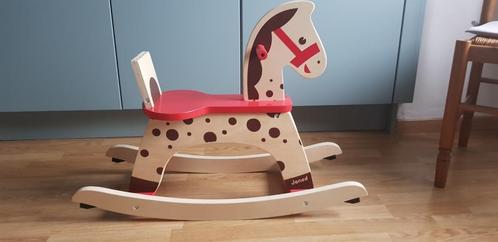 Cheval à bascule  en bois marque Janod, Kinderen en Baby's, Speelgoed | Hobbelfiguren, Zo goed als nieuw, Ophalen