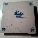 Carrelage ancien de Delft   avec corbeille à fruits, Antiquités & Art, Envoi