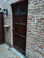 Houten deur en 2 ramen, Doe-het-zelf en Bouw, Ophalen, Gebruikt