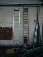 2 ladders Inox/hout, Ophalen of Verzenden, Zo goed als nieuw