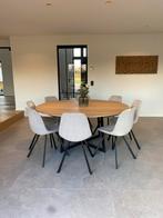 Table ronde de 170cm en chêne massif, Maison & Meubles, Tables | Tables à manger, 150 à 200 cm, Cinq personnes ou plus, Rond, 150 à 200 cm