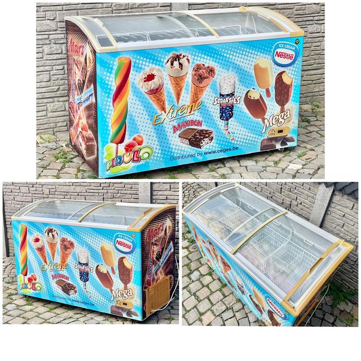 Congélateur glace avec 3 paniers  diepvries, Elektronische apparatuur, Vriezers en Diepvrieskisten, Gebruikt, Vrieskast, Ophalen