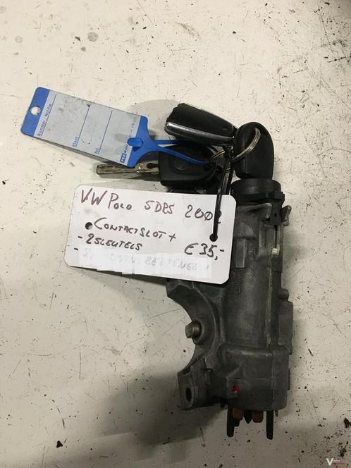 Vw Polo 1.4 16v 5drs 2002 Contactslot met 2 sleutels, Auto-onderdelen, Carrosserie, Gebruikt, Ophalen of Verzenden