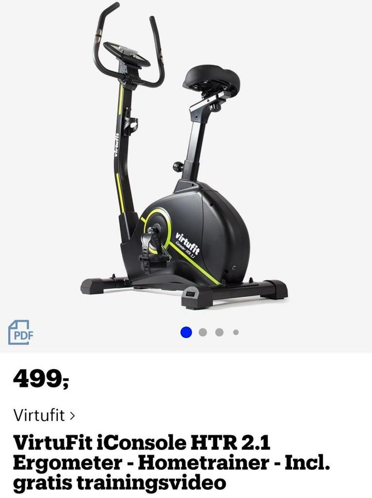 Virtufit hometrainer nieuw, Sport en Fitness, Fitnessapparatuur, Hometrainer, Ophalen