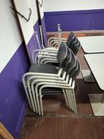 6 tafels (+- 70x70) & 9 stoelen - op te halen in 1070, Ophalen, Gebruikt