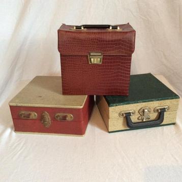 Vintage 7"/Singles-Koffertjes (3 Stuks) beschikbaar voor biedingen
