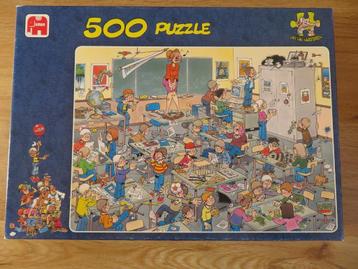 Puzzle Jumbo 500 pièces "Attraper la souris!" Jan Van Haaste beschikbaar voor biedingen
