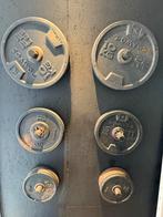 Complete halterschijf + halterstang set – totaal 92kg, Sport en Fitness, Ophalen, Gebruikt, Dumbbell