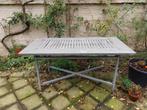 tuintafel, Tuin en Terras, Tuintafels, Ophalen, Gebruikt, Rechthoekig, Metaal