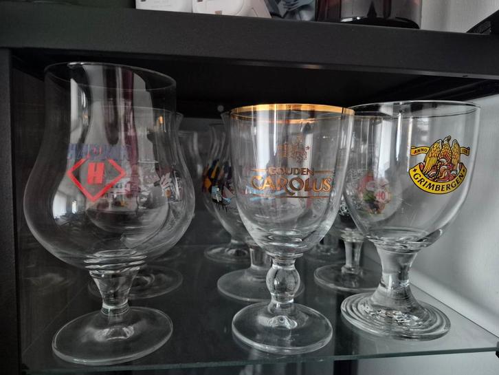 81 Bierglazen - Alles in 1x weg, Collections, Verres & Petits Verres, Verre à bière, Enlèvement