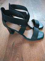 Sandales à talons - cuir - noir - Tamaris - 39, Tamaris, Enlèvement ou Envoi, Porté, Noir